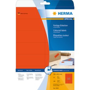 Etikett HERMA Special A4 rd 105x42,3 (20)