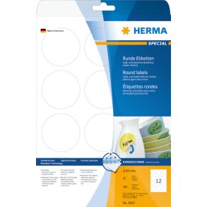HERMA Etiketter Movables A4 60mm 25ark