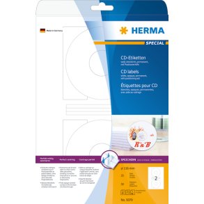 Etikett HERMA Special CD A4 116mm (25)
