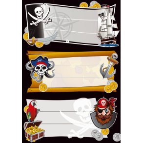 Vario skoletikett sjove figurer