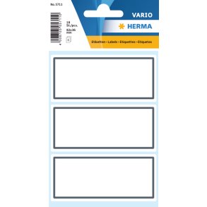 HERMA Vario skolebogs etiketter gr ramme 6ark