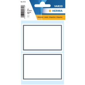 HERMA Vario skolebogs etiketter gr rammer 6ark