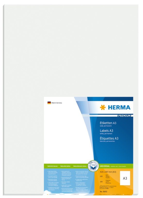 Etiketter HERMA Premium A3 420x297 (100)