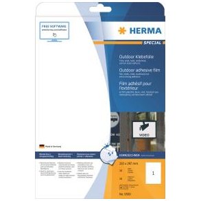 Etiketter Herma Outdoor 210x297 A4 10 stk.
