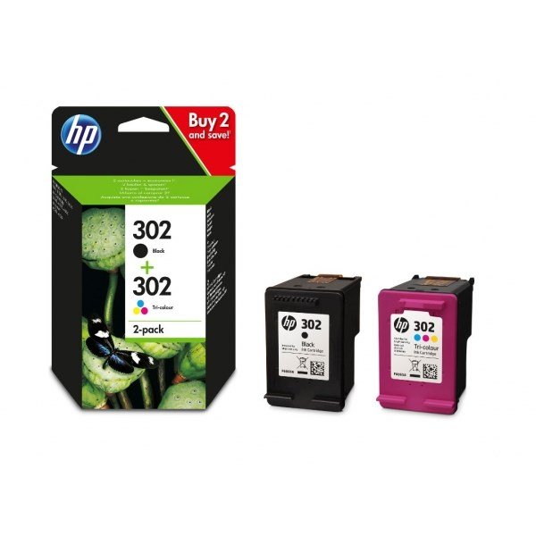 HP 302 Blkpatroner ValuePack