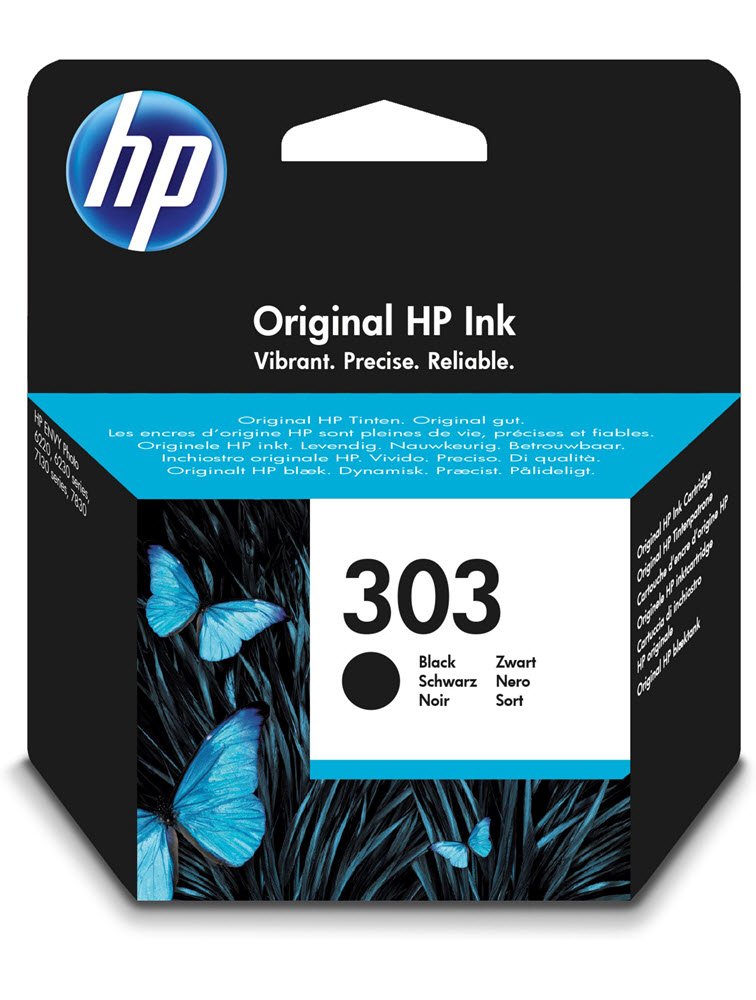 HP 303 Blkpatroner Sort
