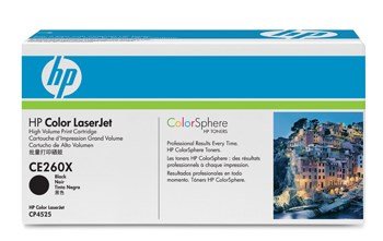 HP Color LaserJet CE260X sort toner
