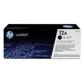 HP LaserJet 12A toner Sort
