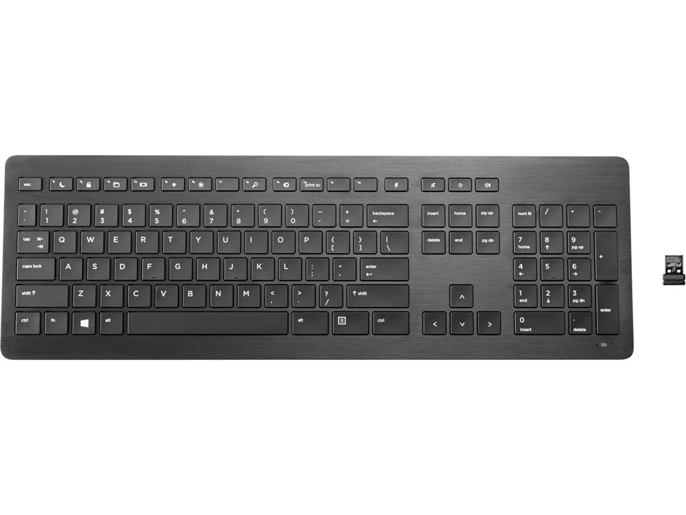 HP Wireless Premium Keyboard, Black (Nordic)