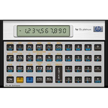 HP12CPL financial calc. Platinum (Nordic)