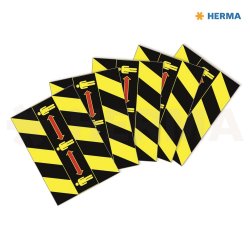 Herma etiket "Gulv markering m/pictogram" sort/gul