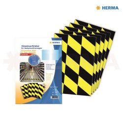 Herma etiket "Gulv markering" sort/gul (5)