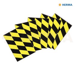Herma etiket "Gulv markering" sort/gul (5)