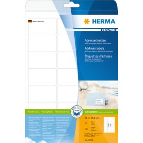 Etikett HERMA Premium A4 63,5x38,1 (25)