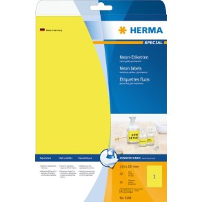 Herma etiket Special 210x297 neon gul (20)