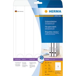 Herma etiket Special ring bind Inkjet 38x297 (125)