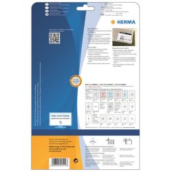 Herma navne/tekstil etiket aft. 199,6x143,5 hvid