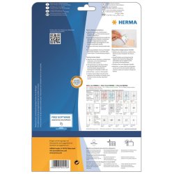 Herma navne/tekstil etiket aftagelig 80x50 bl 200