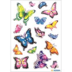 Herma stickers Magic sommerfugle 3D (1)