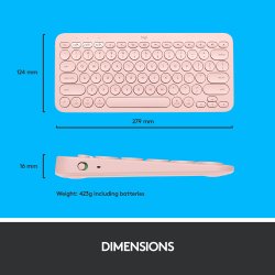 K380 for Mac Multi-Device Bluetooth Keyboard Rose