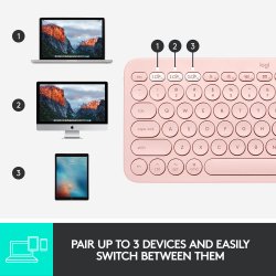 K380 for Mac Multi-Device Bluetooth Keyboard Rose
