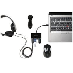 Kensington UH4000 USB 3.0 4-Port Hub, Black