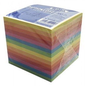 Kubus blok 9x9cm 800 ark Farvet