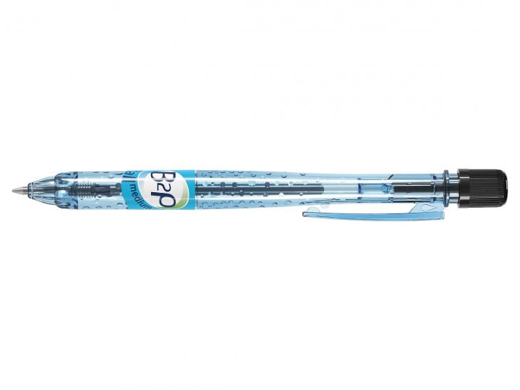 Kuglepen m/klik B2P BeGreen medium sort