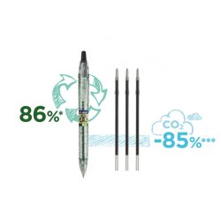 Kuglepen m/klik B2P Ecoball medium grn