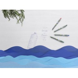 Kuglepen m/klik B2P Ecoball medium grn