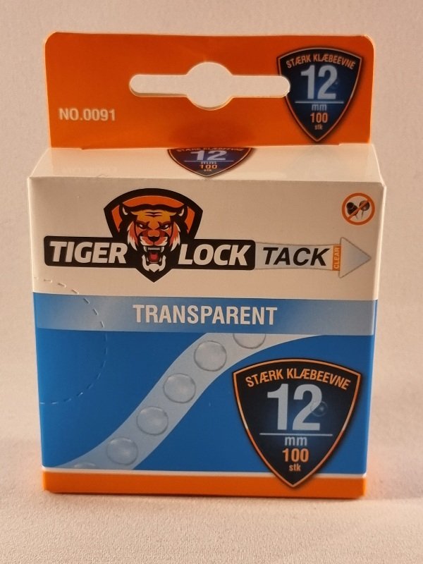 Tiger Lock Klbepude 12 100stk Aftagelig Transper