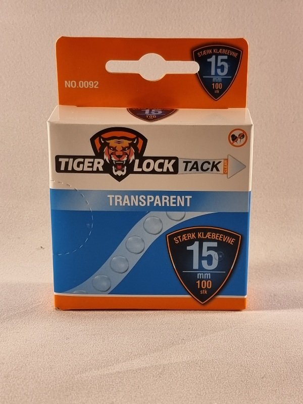 Tiger Lock Klbepude 15 100stk Aftagelig Transper