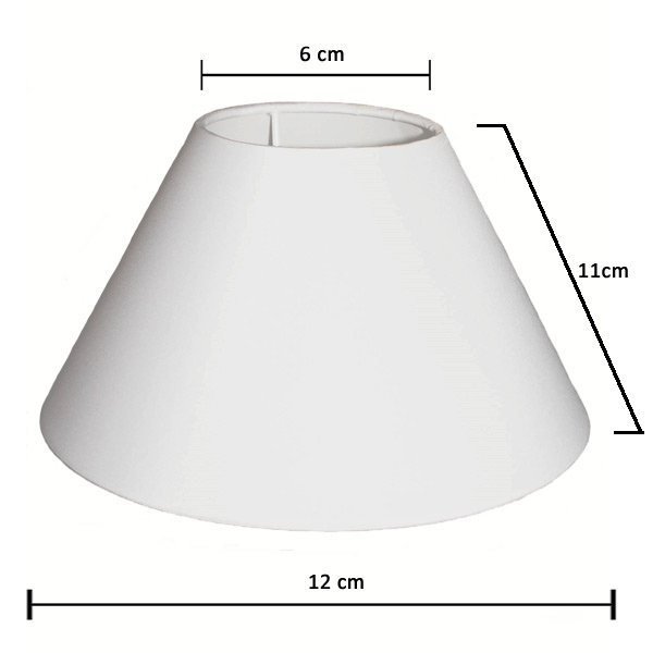 Lampeskrm Provence JP 12cm Hvid med Klemme