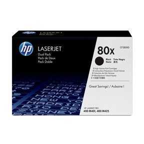 LaserJet 80X black high cap dual-pack