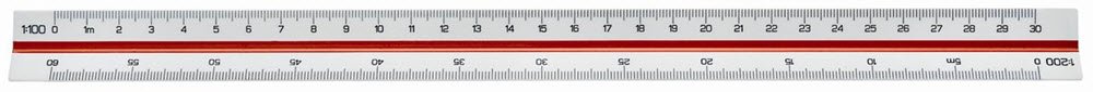 Linex trekantet mlestok 312 30cm rd/grn