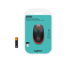 M190 Full-size wireless mouse, Red
