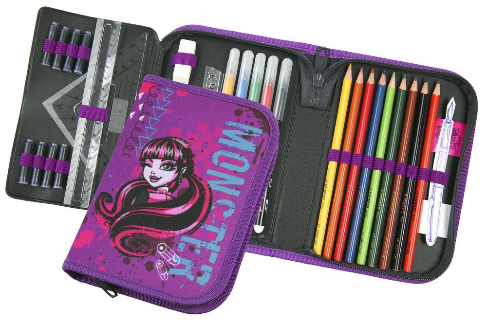 Monster High Fyldt Penalhus 30 dele