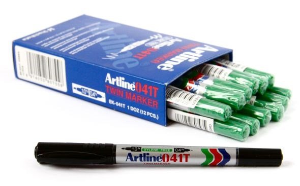 Marker Artline 041T 2-i-1 grn