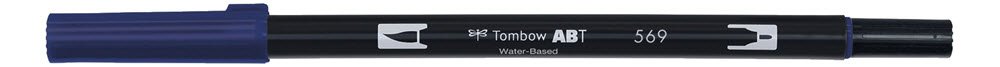 Marker Tombow ABT Dual Brush 569 jet blue