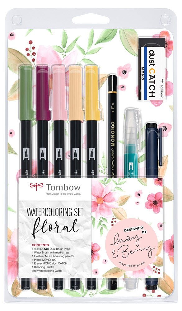 Marker Tombow ABT Dual Brush st Floral (9)
