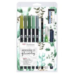Marker Tombow ABT Dual Brush st Greenery (9)