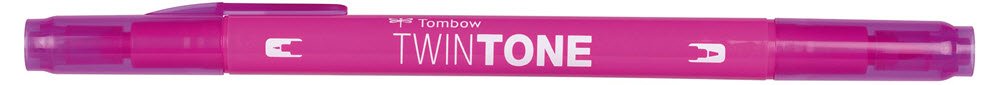 Marker Tombow TwinTone fuschsia pink 0,3/0,8