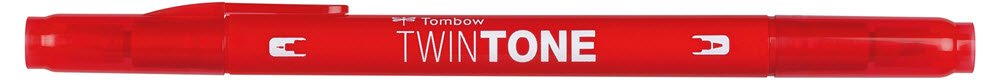 Marker Tombow TwinTone red 0,3/0,8