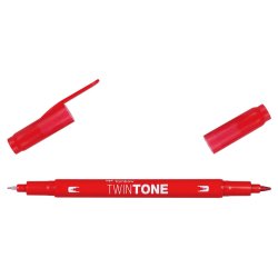 Marker Tombow TwinTone red 0,3/0,8