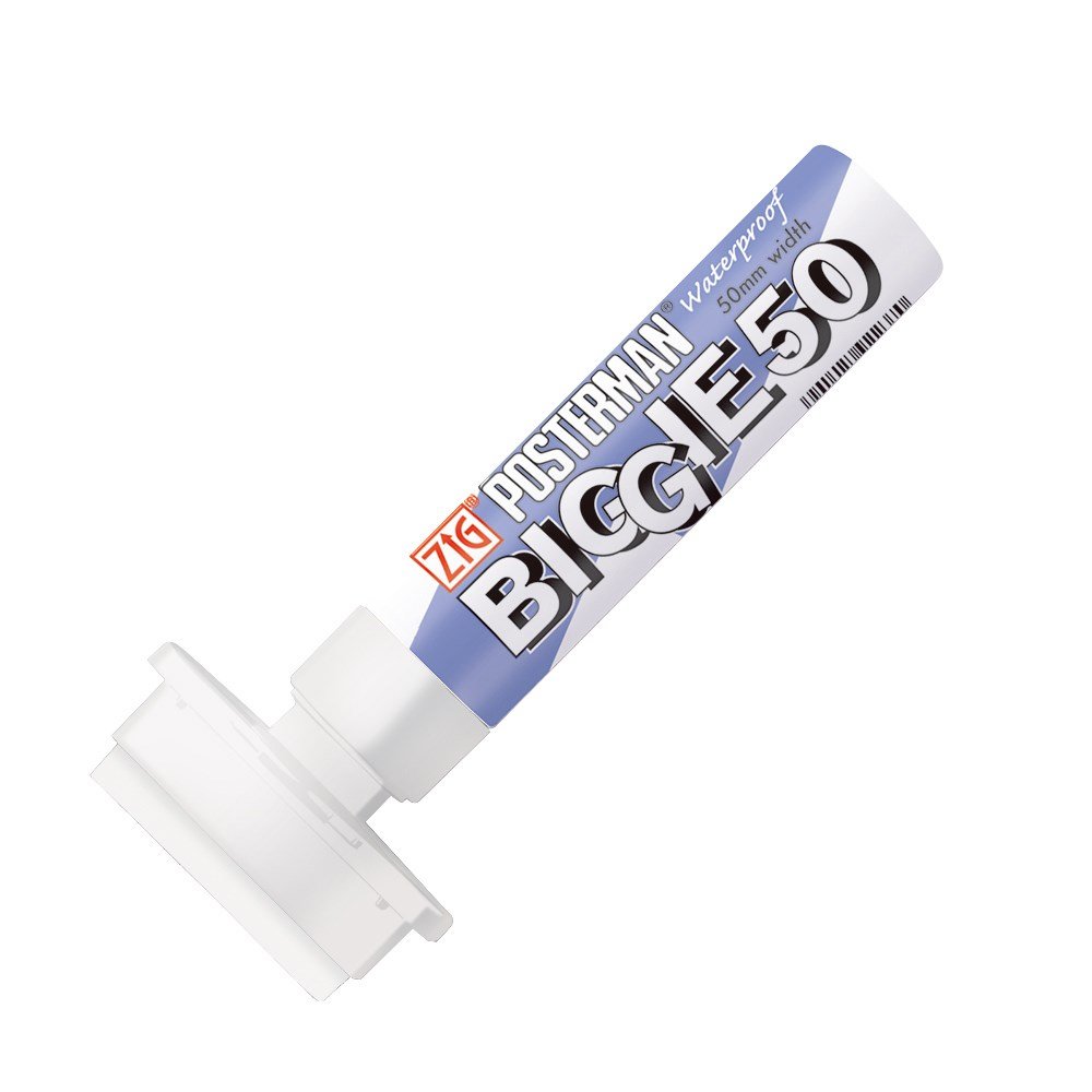 Marker ZIG Posterman Biggie 50mm hvid