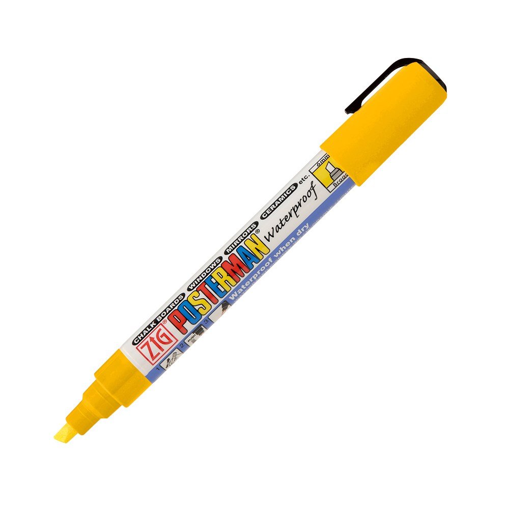 Marker ZIG Posterman Broad 6mm gul
