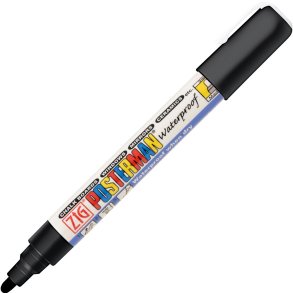 Marker ZIG Posterman Medium 2mm sort