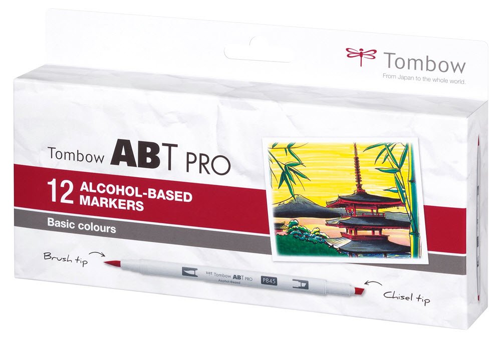 Marker alc ABT PRO Dual Brush 12P-1 basic colours