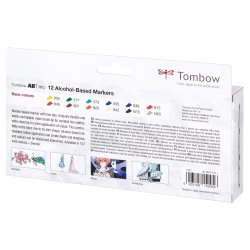 Marker alc ABT PRO Dual Brush 12P-1 basic colours