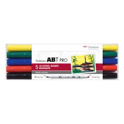 Marker alc ABT PRO Dual Brush 5P-1 basic colours